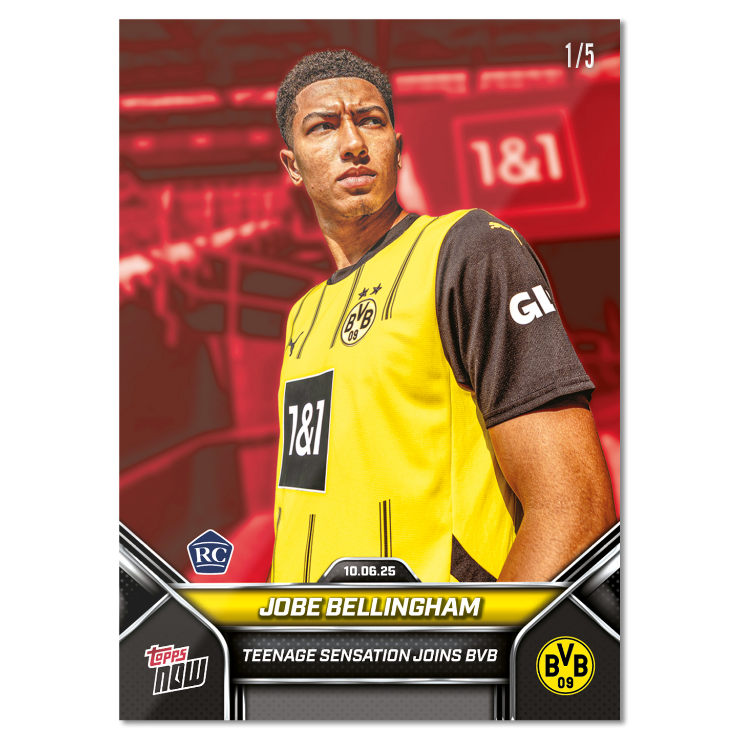 Jobe Bellingham - 2025-26 Borussia Dortmund Topps NOW® - Card 1 - PR: 3313