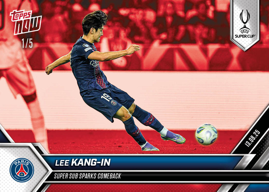 Lee Kang-in - 2025-26 UCL Topps NOW® Card 4 - PR: 645