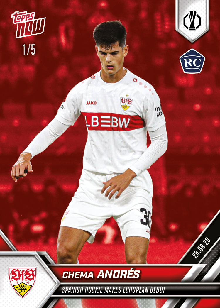Chema Andrés - 2025-26 UEL Topps NOW® Card 3 - PR: 314