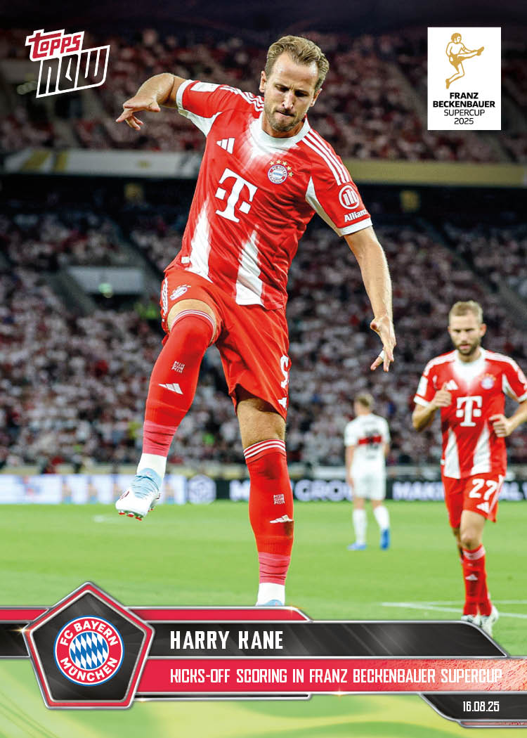 Harry Kane - 2025-26 Bundesliga Topps NOW® Card 2 - PR: 538