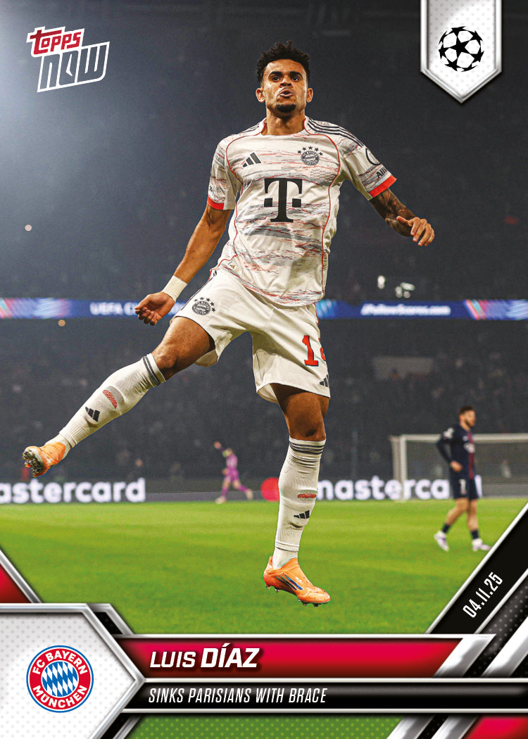 Luis Díaz - 2025-26 UCL Topps NOW® - Card 44
