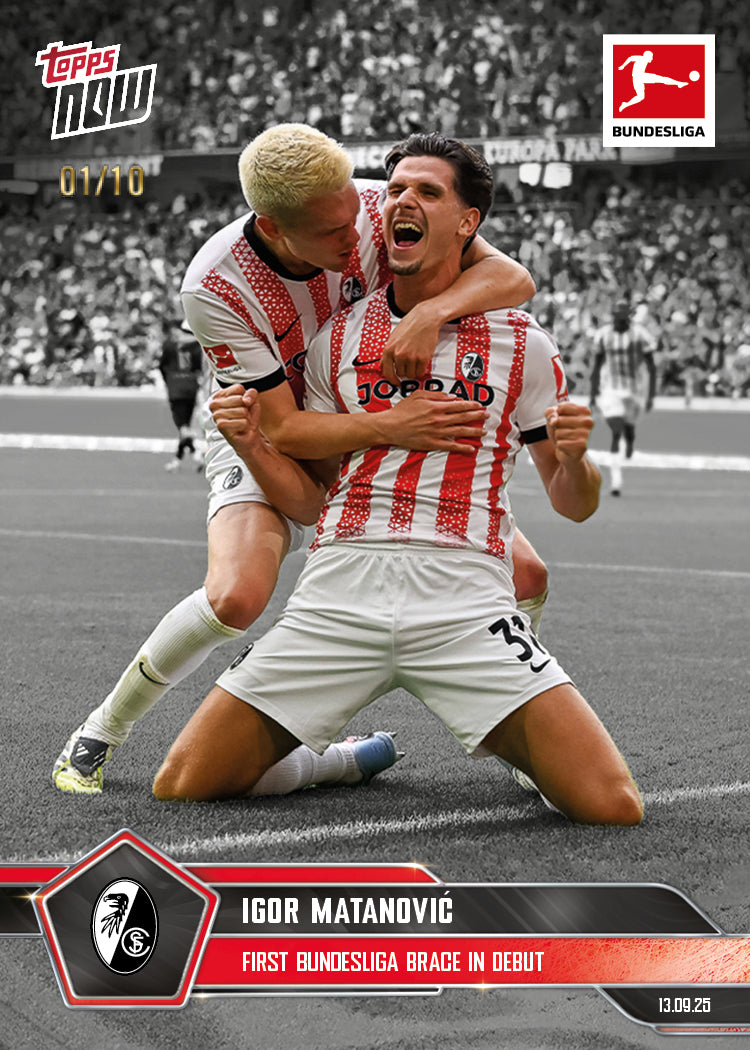 Igor Matanović - 2025-26 Bundesliga Topps NOW® - Card 19 - PR: 184