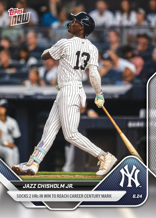 Jazz Chisholm Jr. - 2025 MLB Topps NOW® - Card 606 - PR: 721