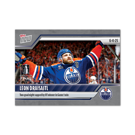 Leon Draisaitl - 2024-25 NHL Topps NOW® - Sticker # 199 Pack - PR: 195