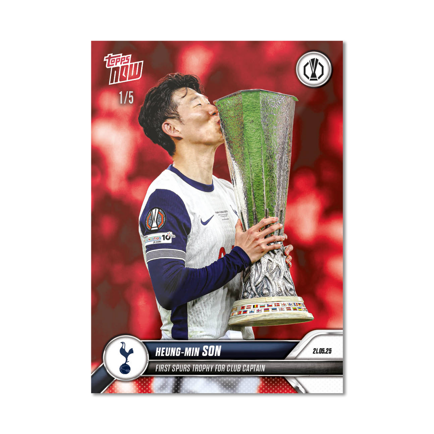 Heung-min Son - 2024-25 UEL Topps NOW® Card 38 - PR: 6371