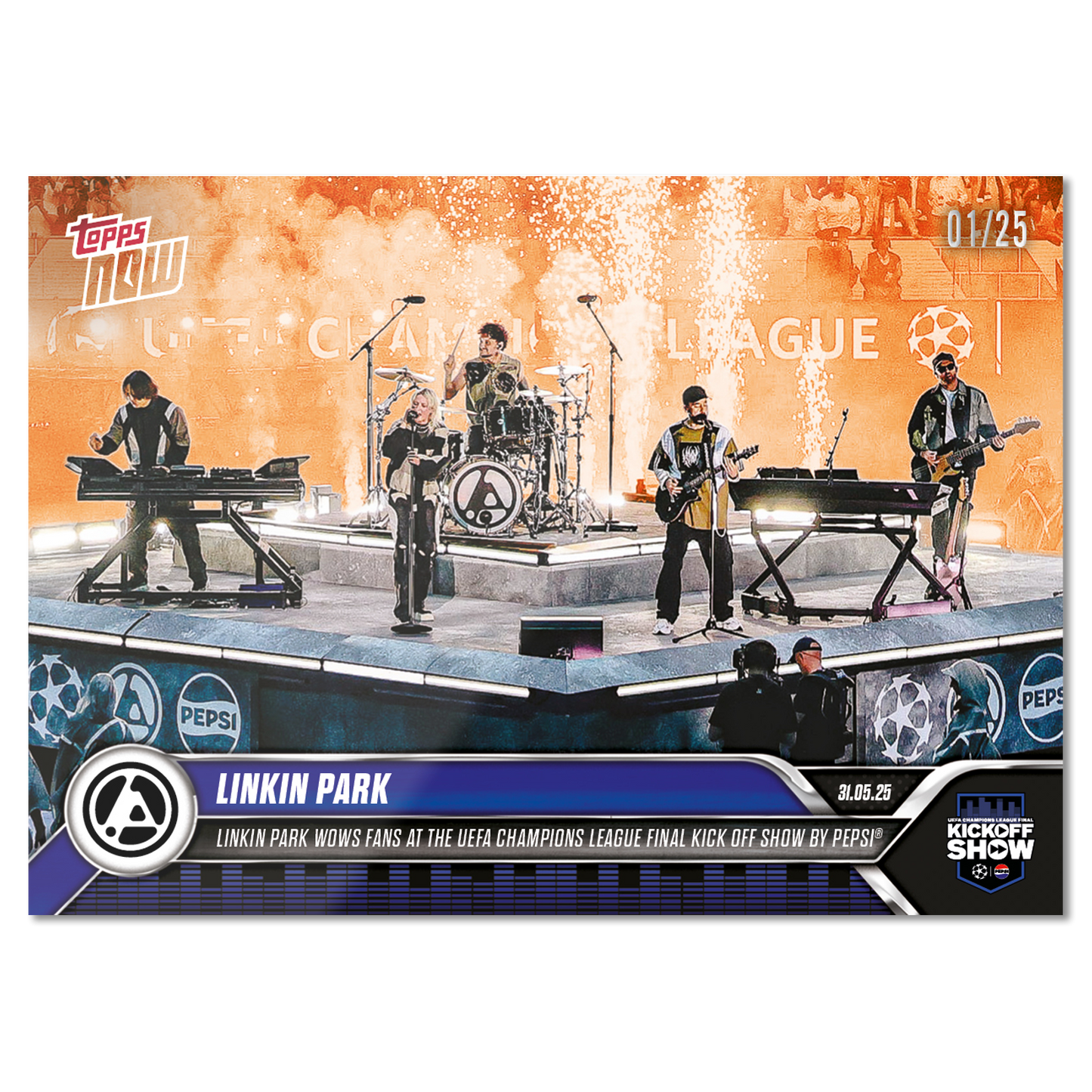 Linkin Park - 2024-25 UCL Topps NOW® - Card 166 - PR: 5313