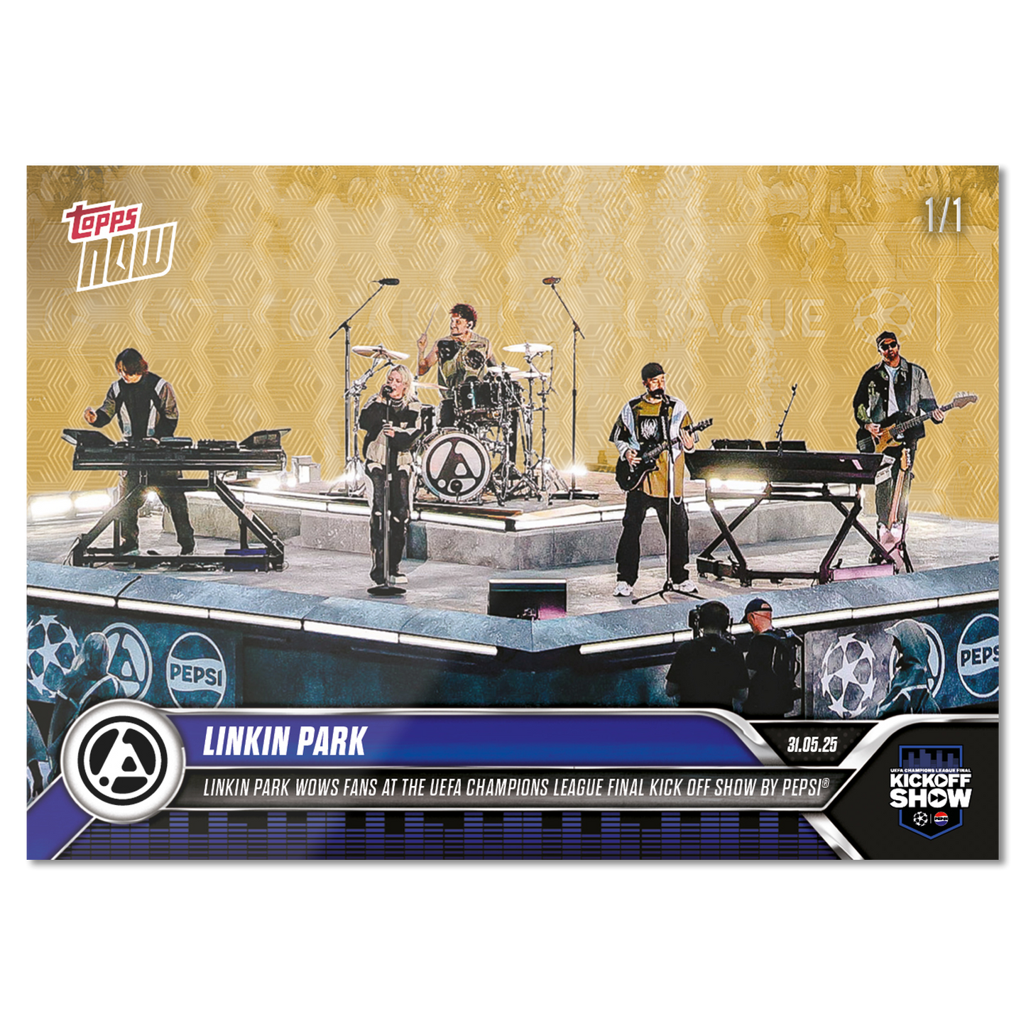 Linkin Park - 2024-25 UCL Topps NOW® - Card 166 - PR: 5313