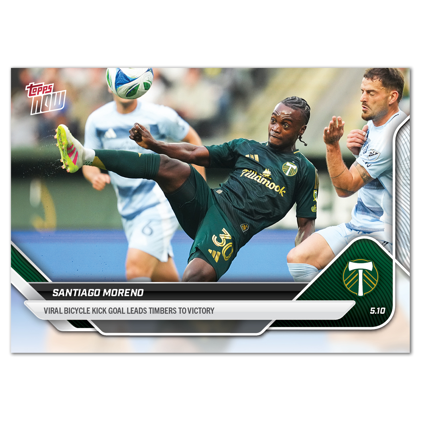 Santiago Moreno - 2025 MLS Topps NOW® - Card 39 - PR: 144