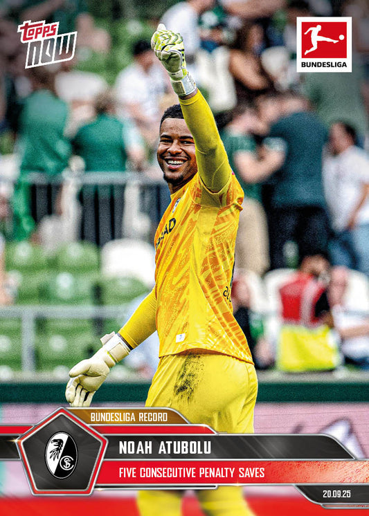 Noah Atubolu - 2025-26 Bundesliga Topps NOW® - Card 28 - PR: 187