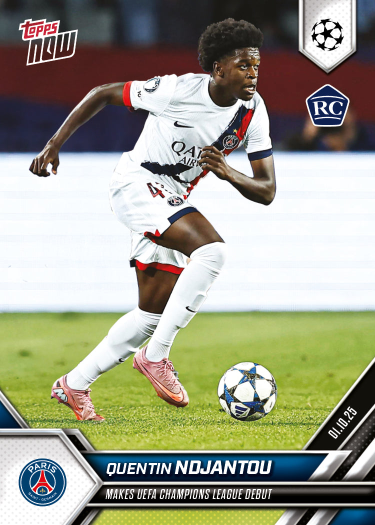 Quentin Ndjantou - 2025-26 UCL Topps NOW® - Card 28 - PR: 471