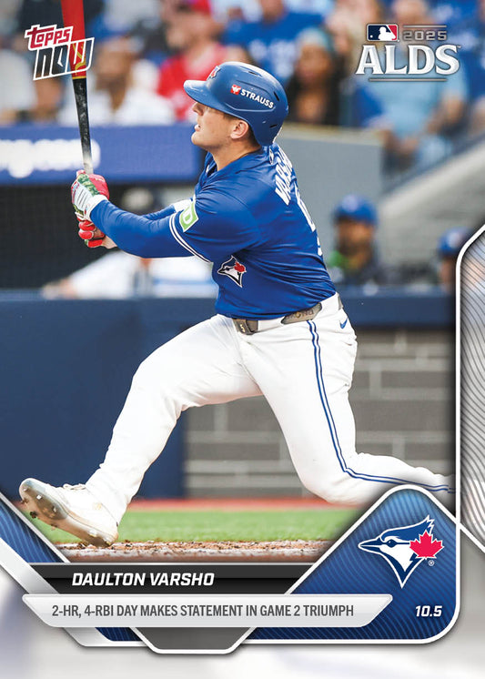Daulton Varsho - 2025 MLB Topps NOW® - Card 828 - PR: 816