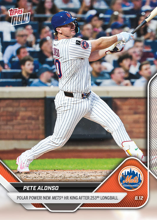 Pete Alonso - 2025 MLB Topps NOW® - Card 553 - LOOK FOR AUTOS & AUTO-RELICS - PR: 20994