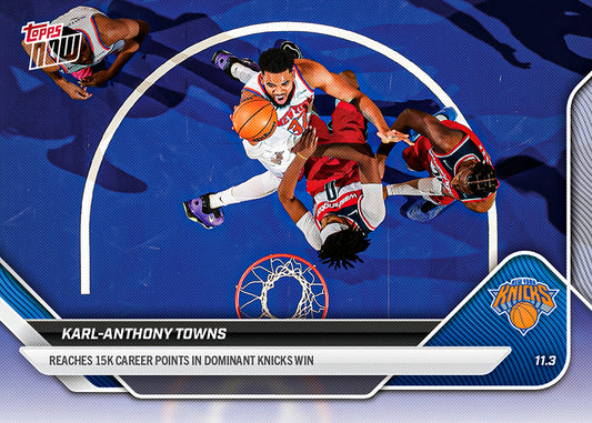 Karl-Anthony Towns - 2025-26 NBA Topps NOW® - Card 43