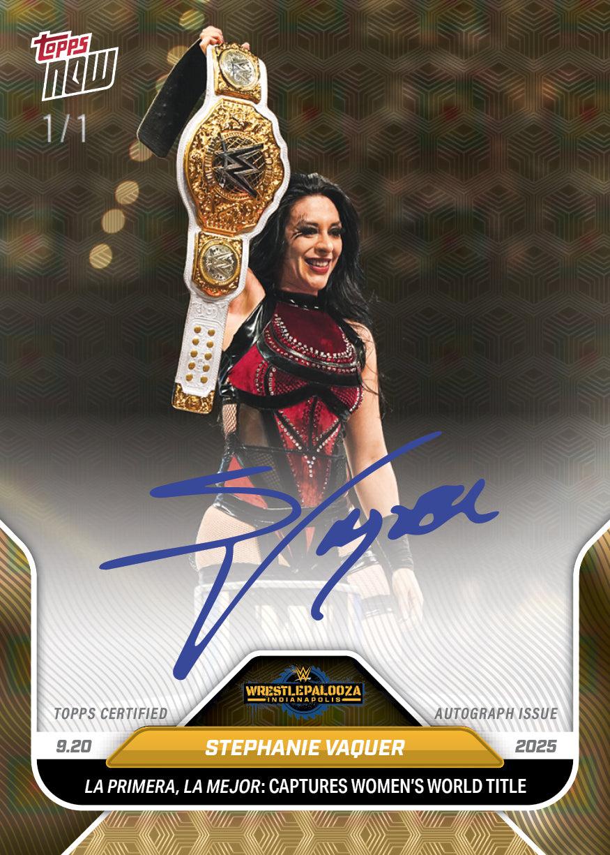 Stephanie Vaquer - 2025 WWE Topps NOW® - Card 97 - LOOK FOR AUTOS - PR: 6615