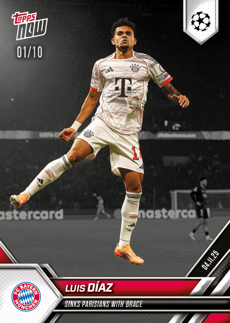 Luis Díaz - 2025-26 UCL Topps NOW® - Card 44