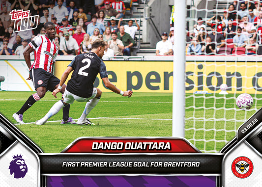 Dango Ouattara - 2025-26 Premier League Topps NOW® - Card 9 - PR: 225