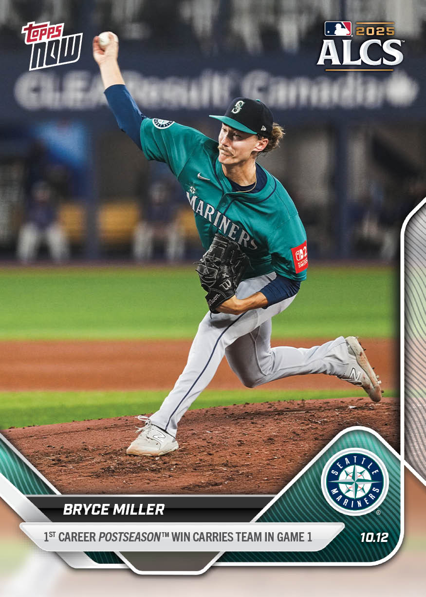 Bryce Miller - 2025 MLB Topps NOW® - Card 862 - PR: 1067
