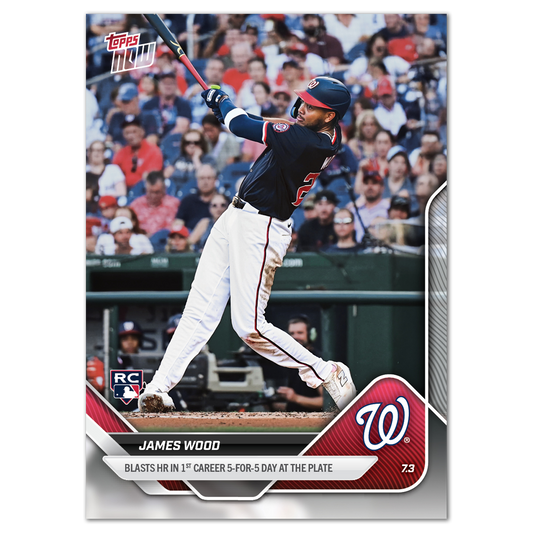 James Wood - 2025 MLB Topps NOW® - Card 378 - PR: 1813