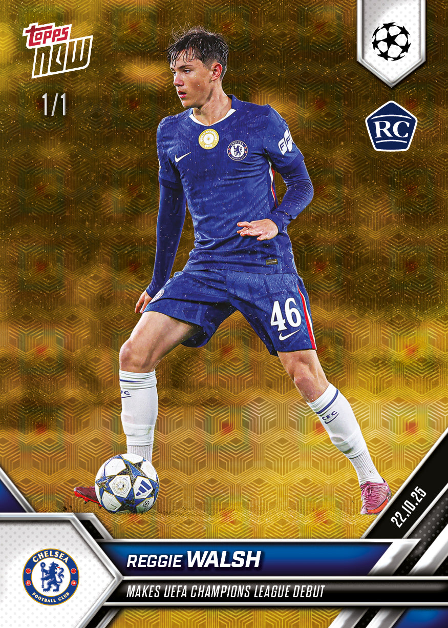 Reggie Walsh - 2025-26 UCL Topps NOW® - Card 40 - PR: 850