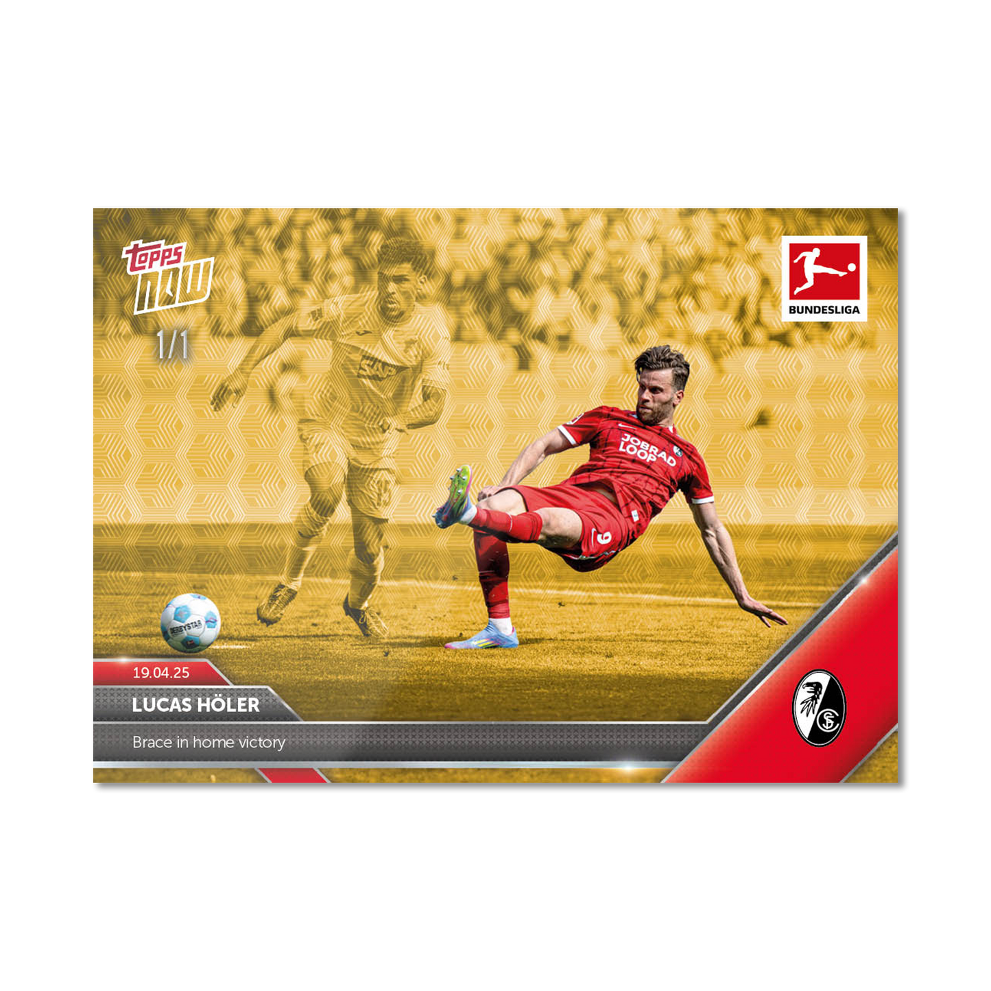 Lucas Höler - 2024-25 Bundesliga Topps NOW® Card 168 - PR: 139