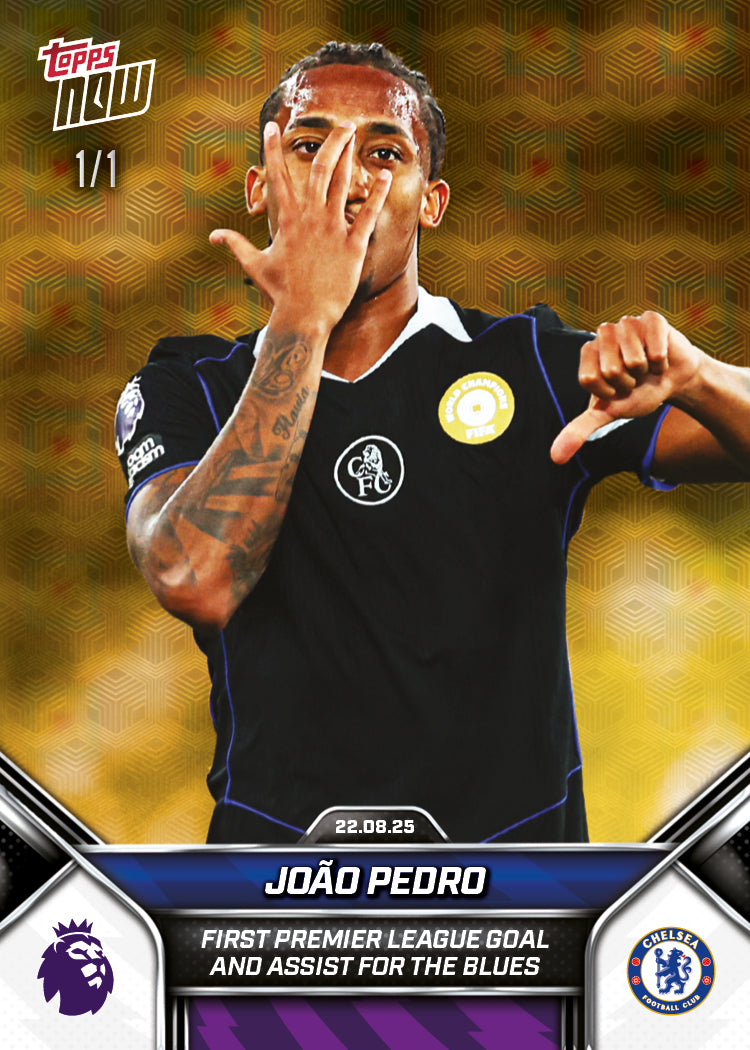 João Pedro - 2025-26 Premier League Topps NOW® - Card 7 - PR: 1073