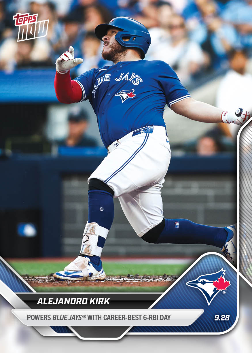 Alejandro Kirk - 2025 MLB Topps NOW® - Card 788 - PR: 580