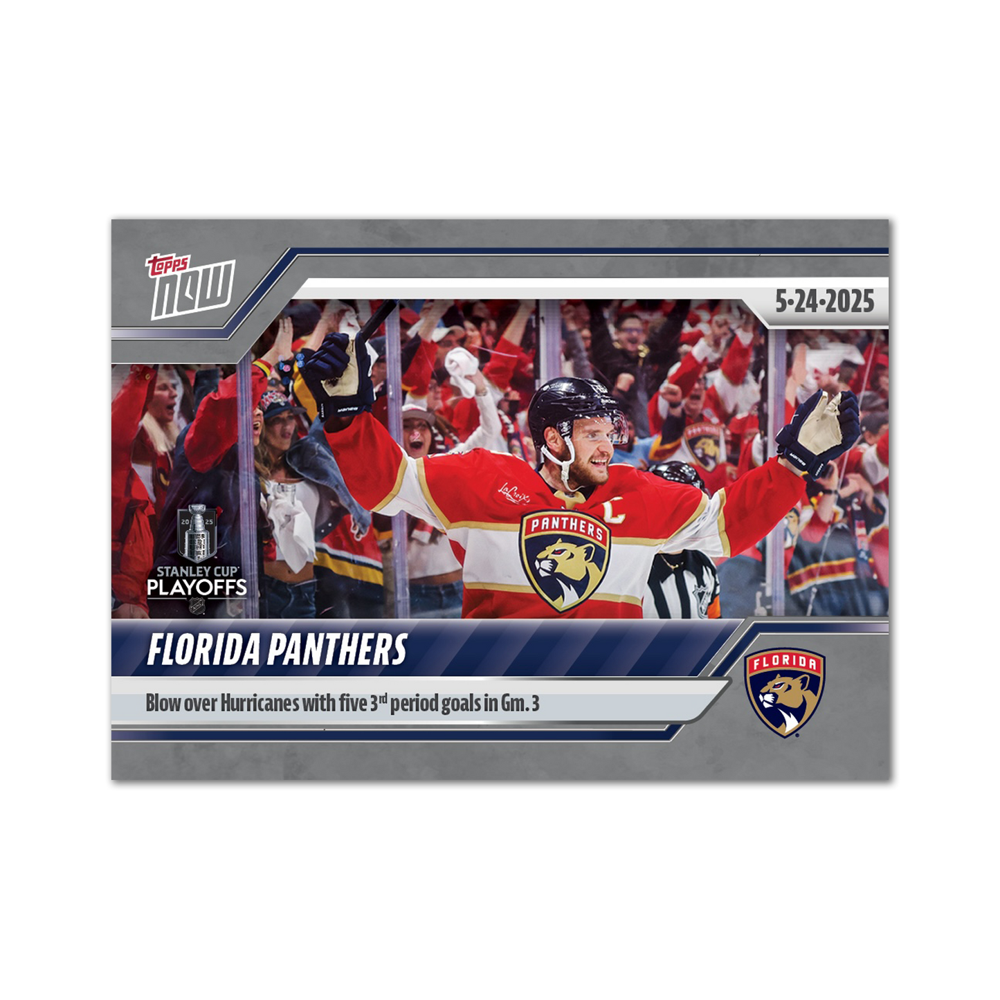 Florida Panthers - 2024-25 NHL Topps NOW® - Sticker # 194 Pack - PR: 150