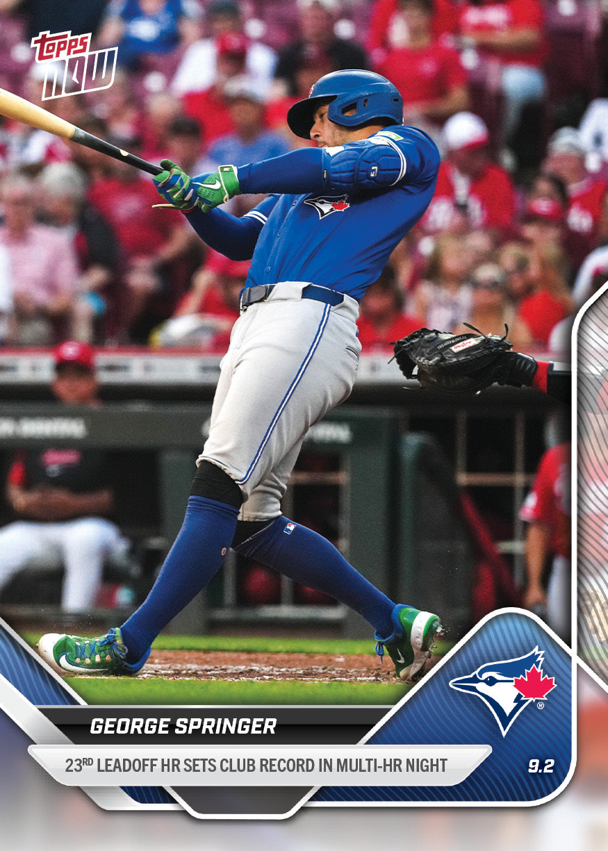 George Springer - 2025 MLB Topps NOW® - Card 648 - PR: 405