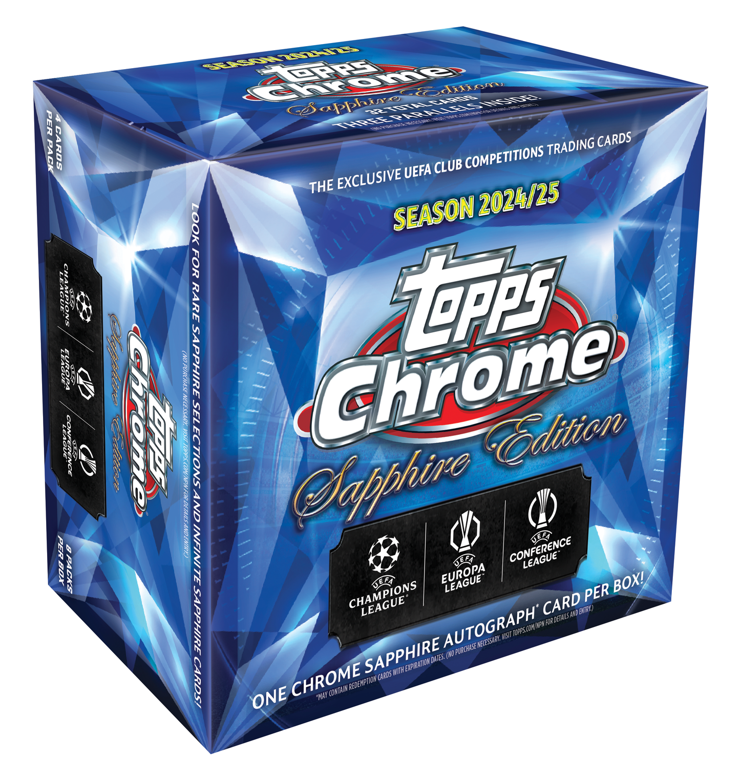 2024/25 Topps Chrome® Sapphire UEFA Club Competitions - Hobby Box