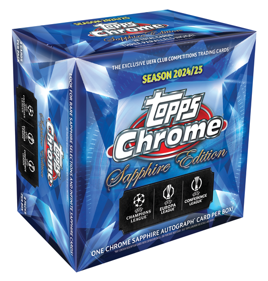 2024/25 Topps Chrome® Sapphire UEFA Club Competitions - Hobby Box