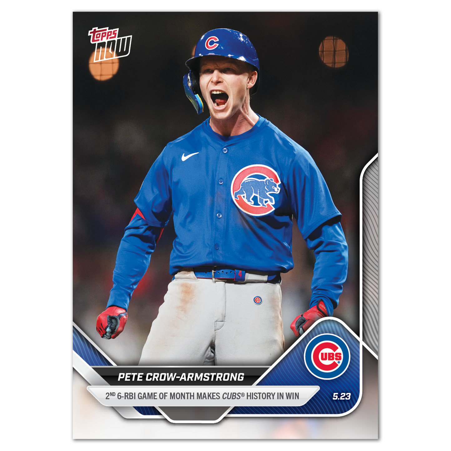 Pete Crow-Armstrong - 2025 MLB Topps NOW® - Card 203 - LOOK FOR AUTO - PR: 3402