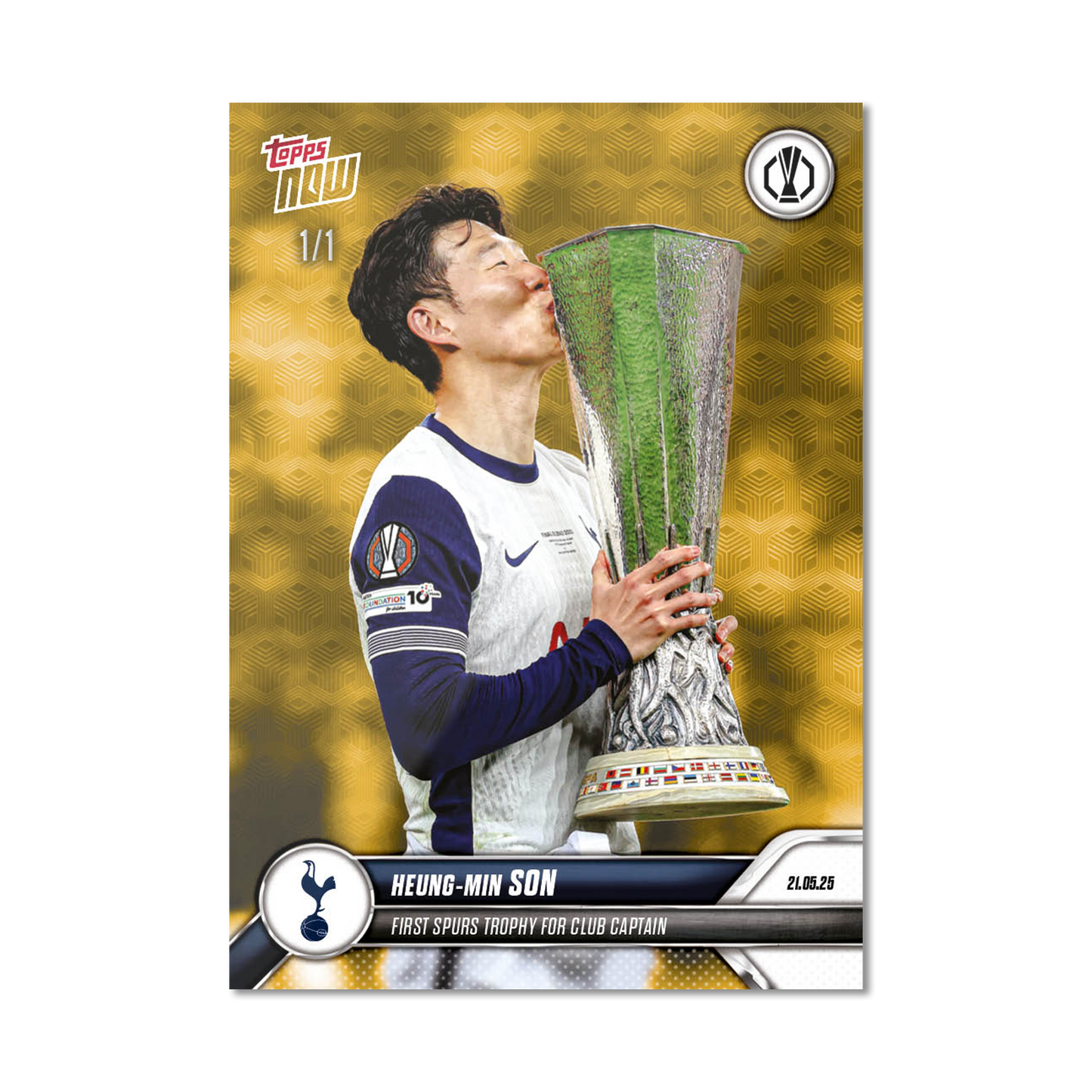 Heung-min Son - 2024-25 UEL Topps NOW® Card 38 - PR: 6371