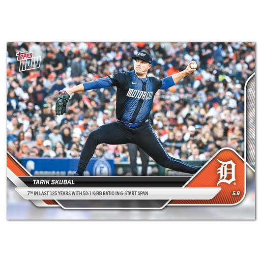 Tarik Skubal - 2025 MLB Topps NOW® - Card 158 - PR: 1095