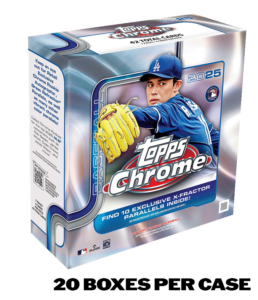 2025 Topps Chrome® Baseball - Mega Box - Sealed Case