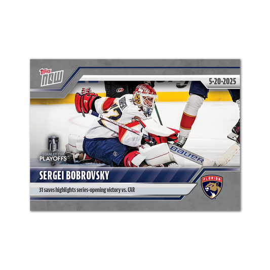 Sergei Bobrovsky - 2024-25 NHL Topps NOW® - Sticker # 189 Pack - PR: 150