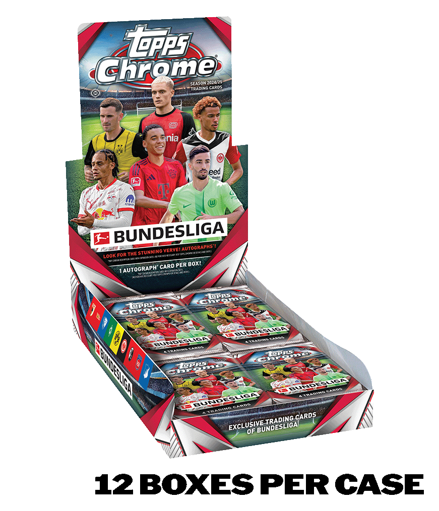 2025 Topps Chrome® Bundesliga - Hobby Box - Sealed Case