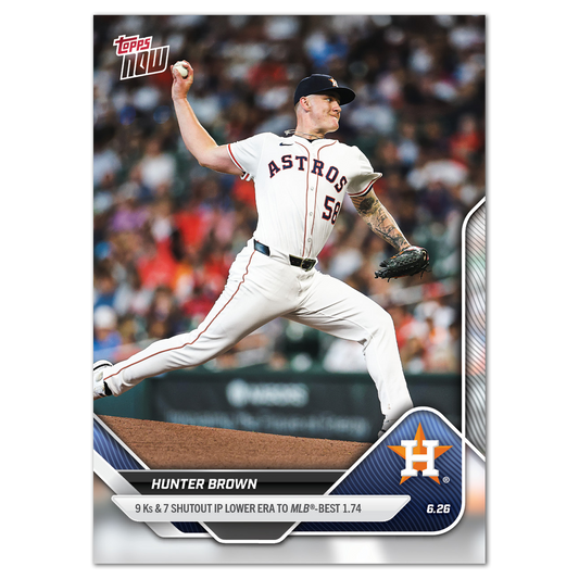 Hunter Brown - 2025 MLB Topps NOW® - Card 352 - PR: 416