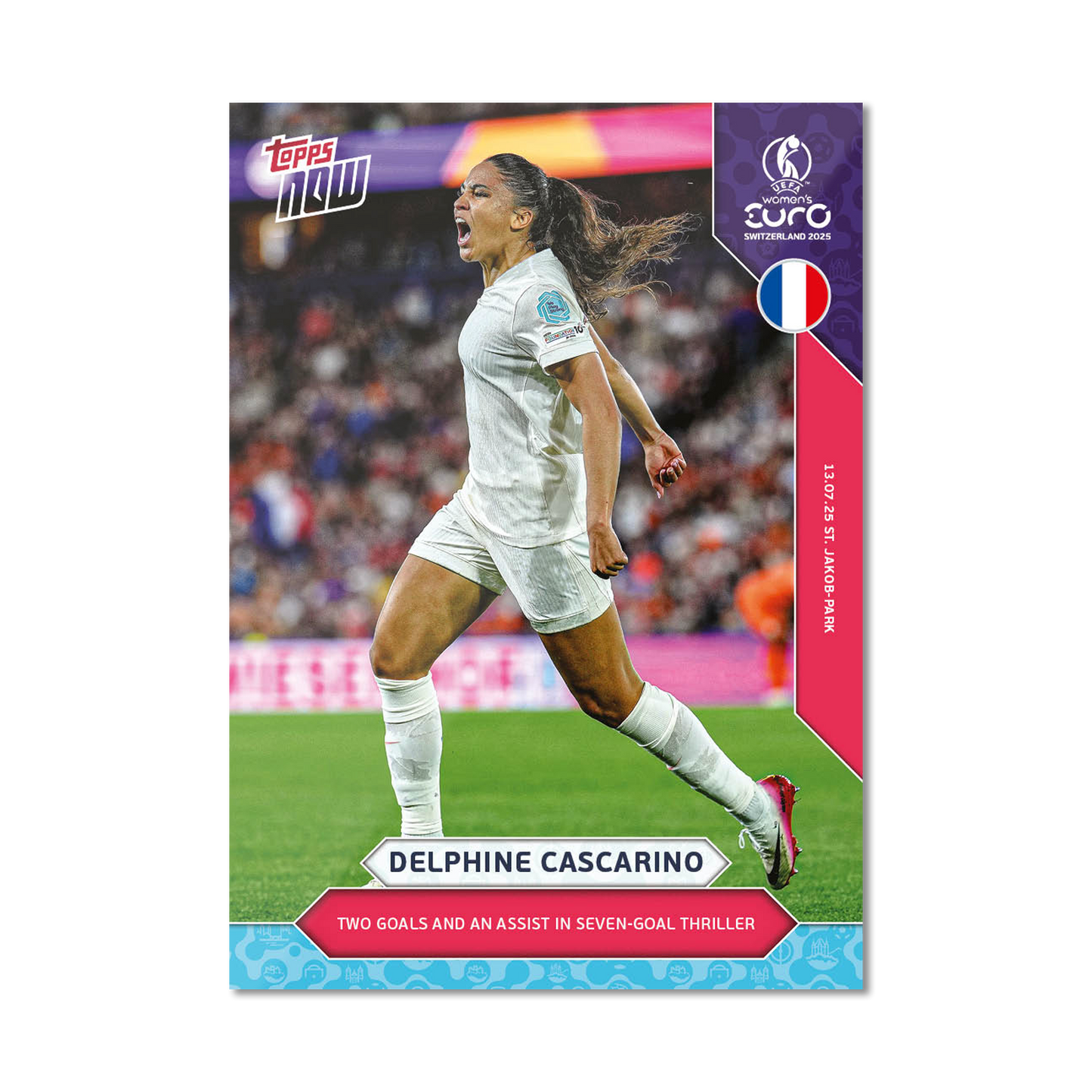 Delphine Cascarino - UEFA Women’s EURO 2025™ Topps NOW®  - Card 18 - PR: 122