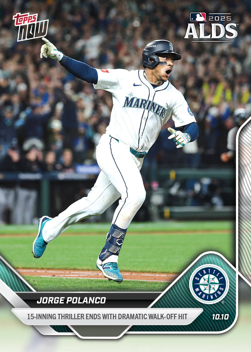 Jorge Polanco - 2025 MLB Topps NOW® - Card 853 - PR: 3586