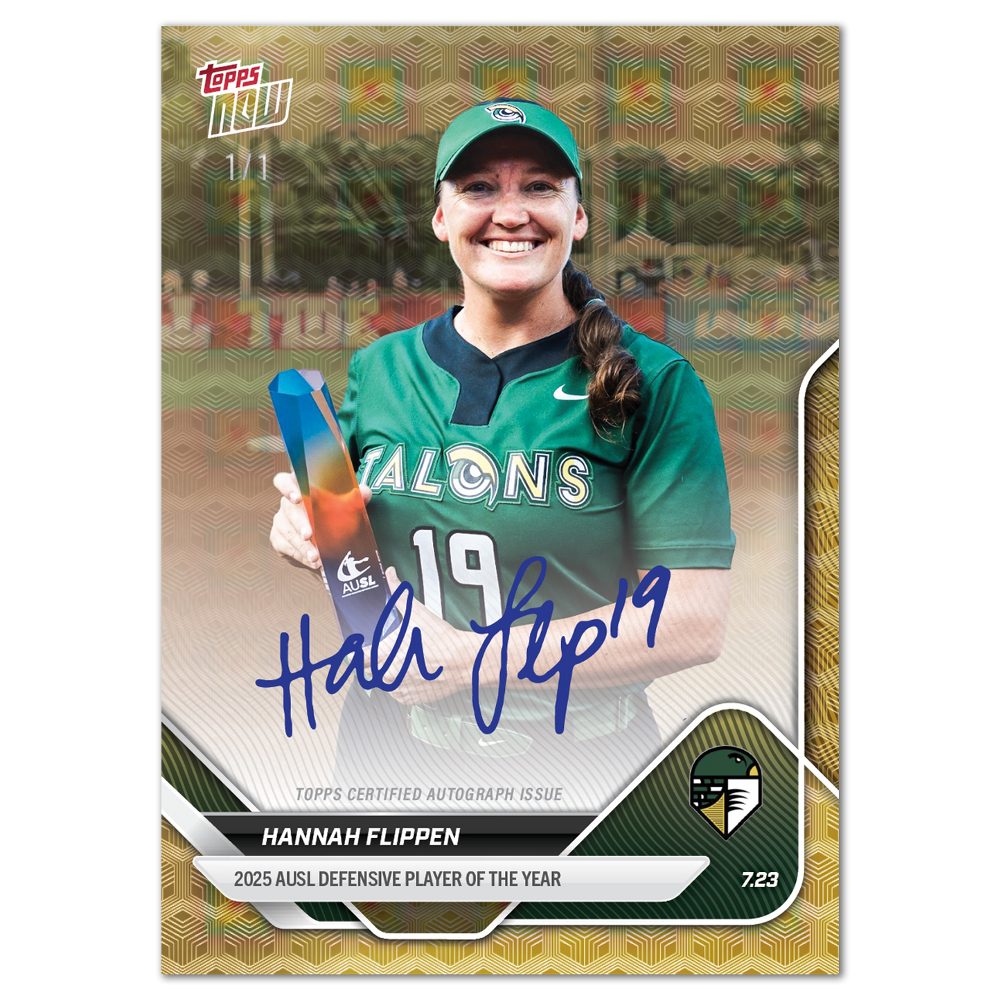 Hannah Flippen - 2025 AUSL Topps NOW® - Card 27 - LOOK FOR AUTOS - PR: 770