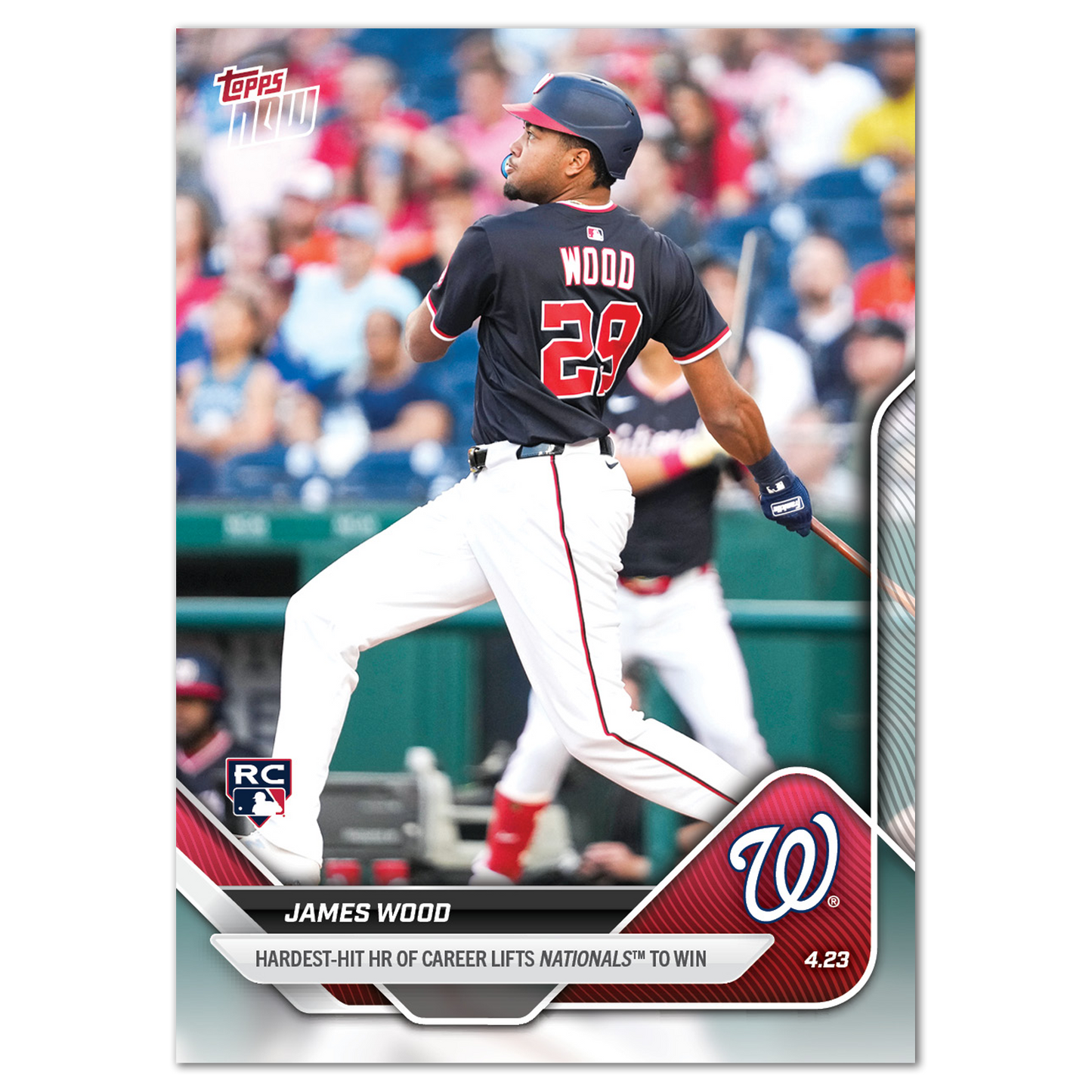 James Wood - 2025 MLB Topps NOW® - Card 100 - PR: 1749
