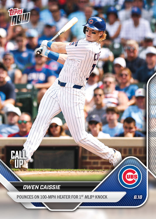 Owen Caissie - 2025 MLB Topps NOW® - Card 574 - PR: 3491