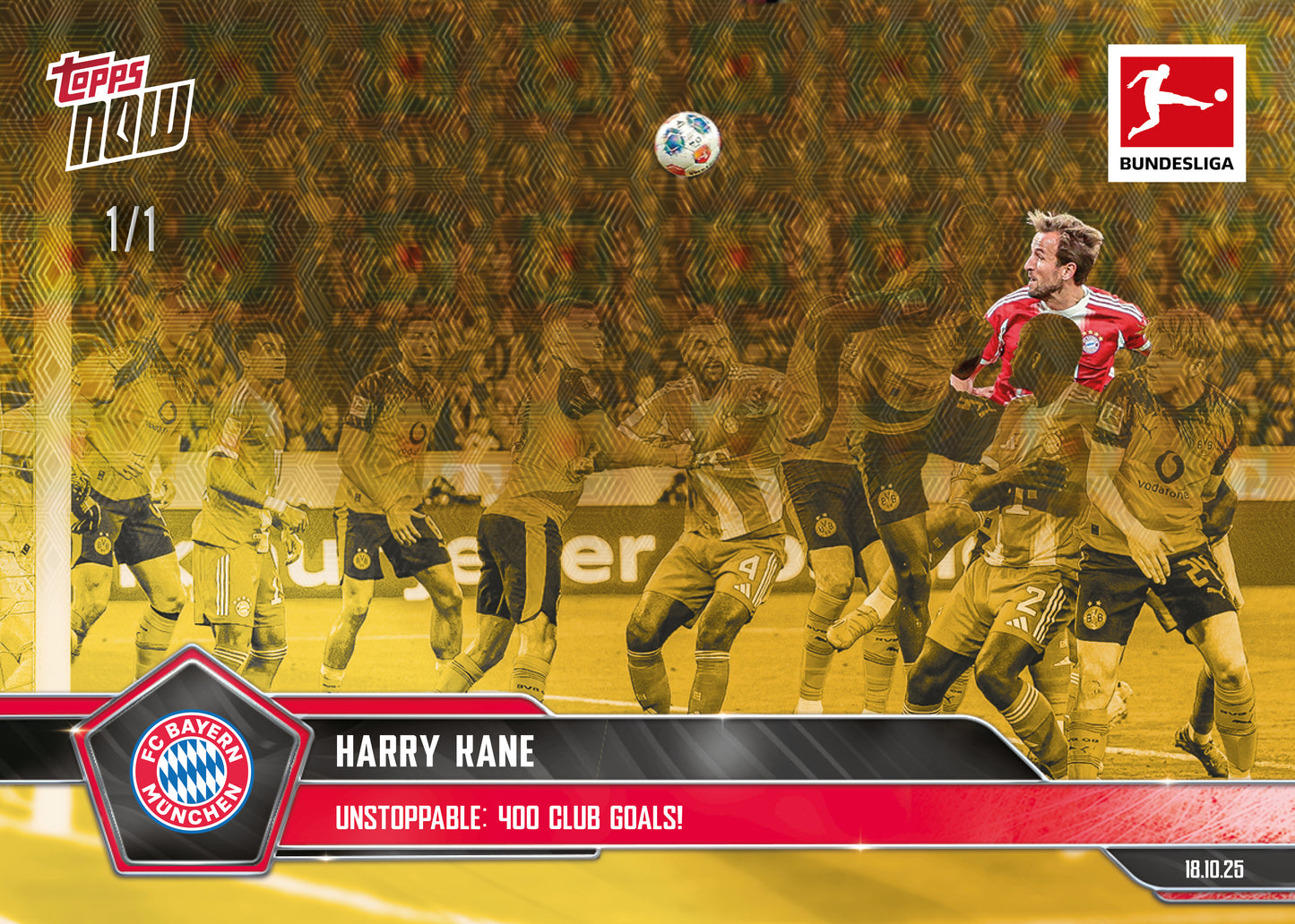 Harry Kane - 2025-26 Bundesliga Topps NOW® - Card 43 - PR: 513