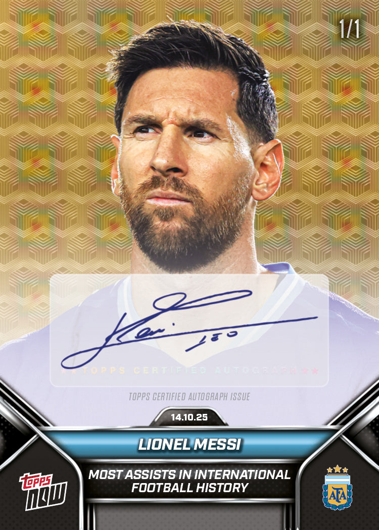 Lionel Messi - 2024-25 Argentina Topps NOW® - Card 3 - PR: 8429