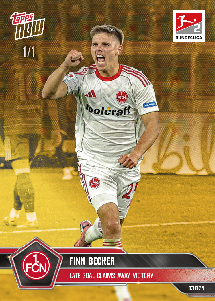 Finn Becker - 2025-26 Bundesliga Topps NOW® - Card 36 - PR: 146