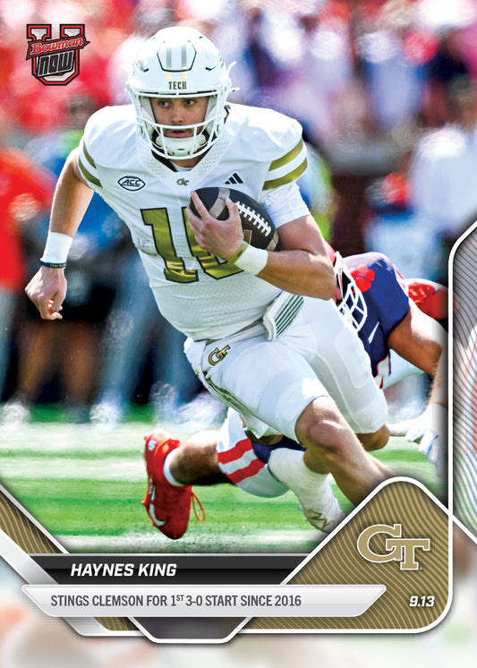 Haynes King - 2025-26 Bowman U NOW® Football - Card 11 - PR: 710