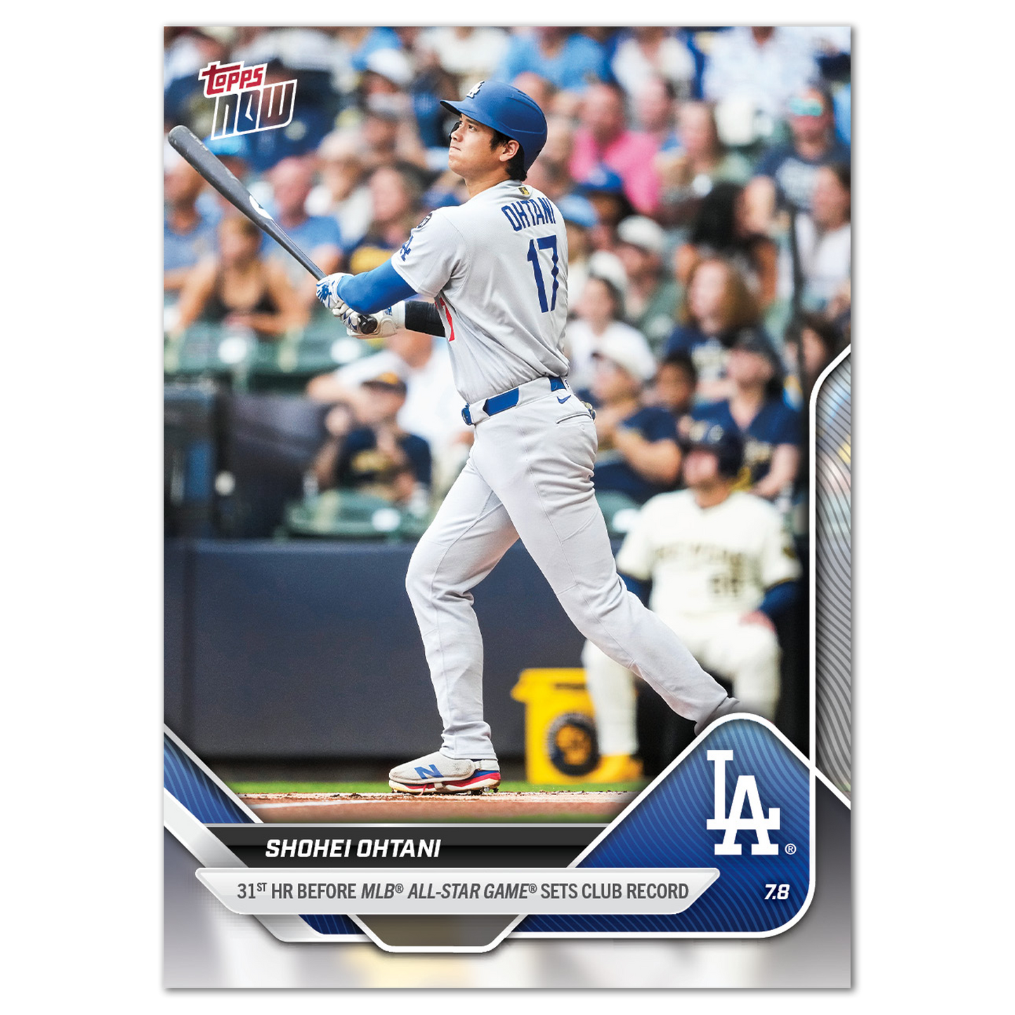 Shohei Ohtani - 2025 MLB Topps NOW® - Card 403 - PR: 3172
