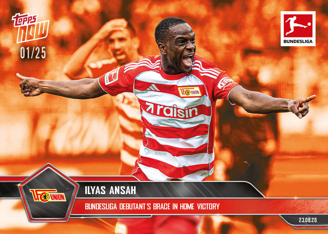 Ilyas Ansah - 2025-26 Bundesliga Topps NOW® - Card 8 - PR: 125