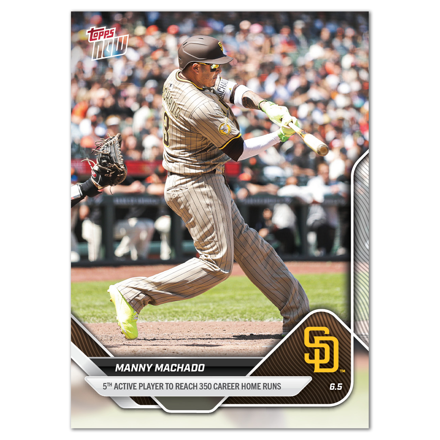 Manny Machado - 2025 MLB Topps NOW® - Card 261  - PR: 988