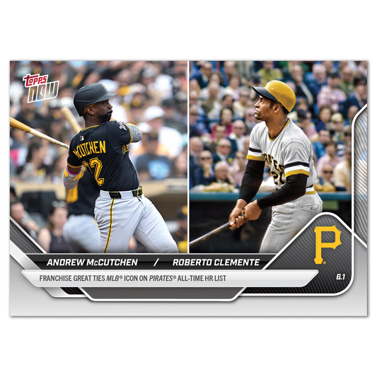 Andrew McCutchen / Roberto Clemente - 2025 MLB Topps NOW® - Card 247 - PR: 1667